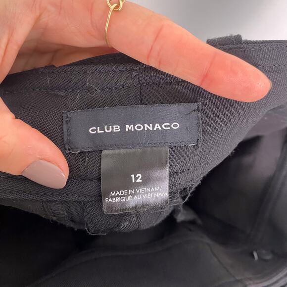 Club Monaco Enamel Ring Pant Black 12 - Picture 7 of 7